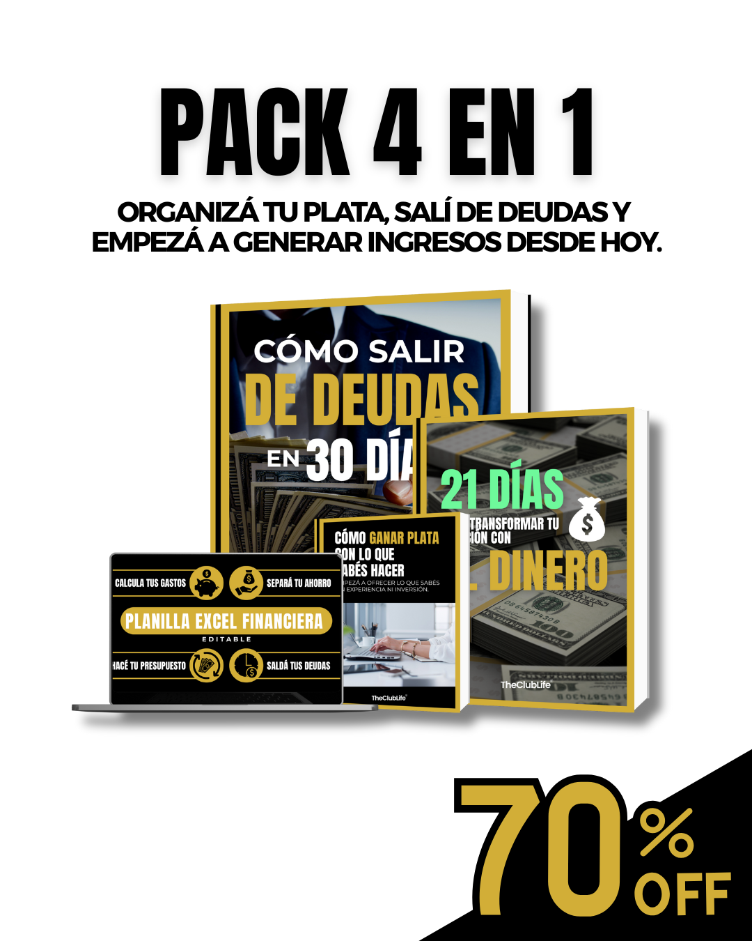 4x1 - Finanzas en Orden - + 3 bonus de regalo 🎁